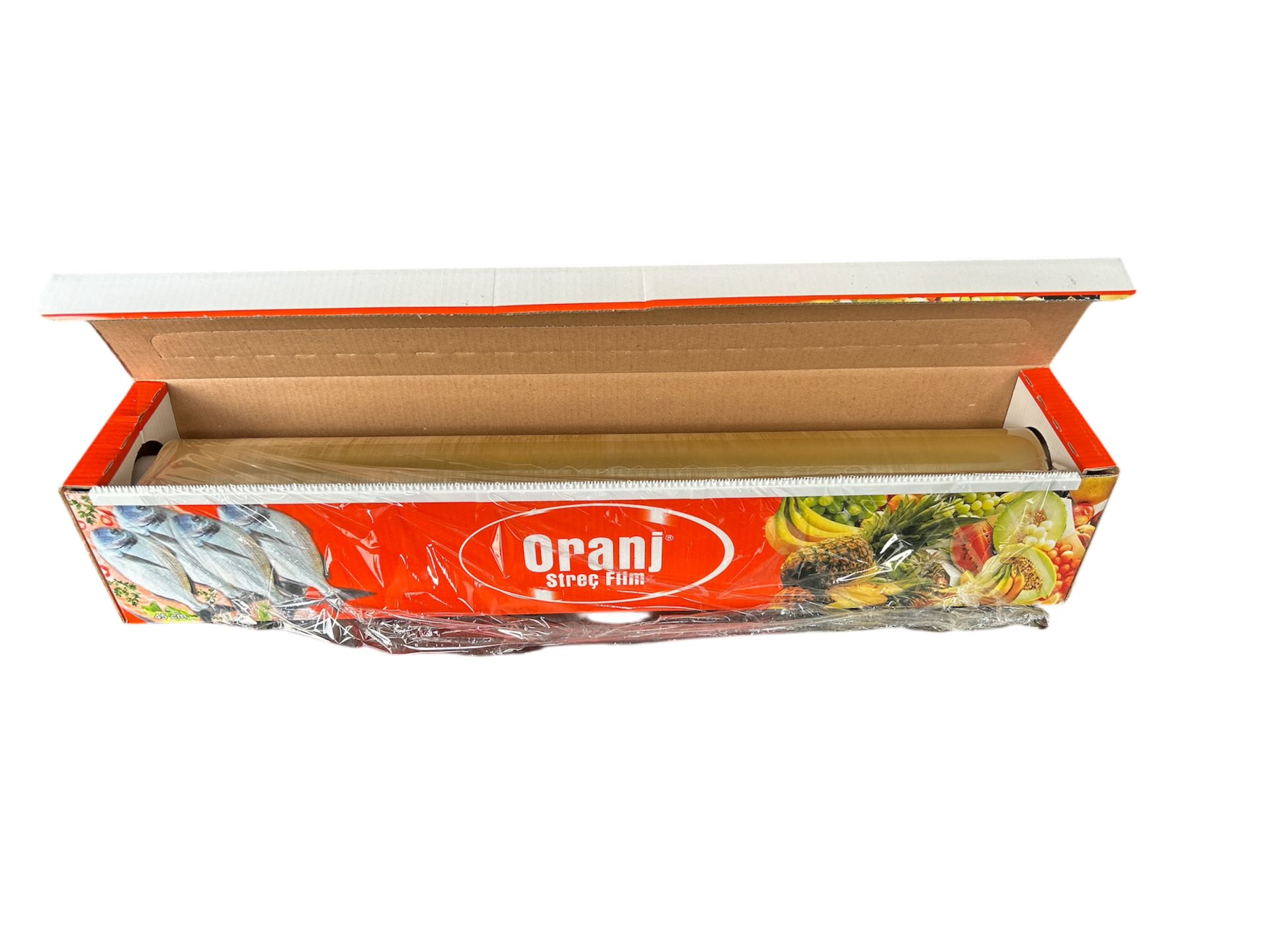 Oranj Kutulu Gıda Streç Film 45 cm (4 Adet) 9 MİKRON